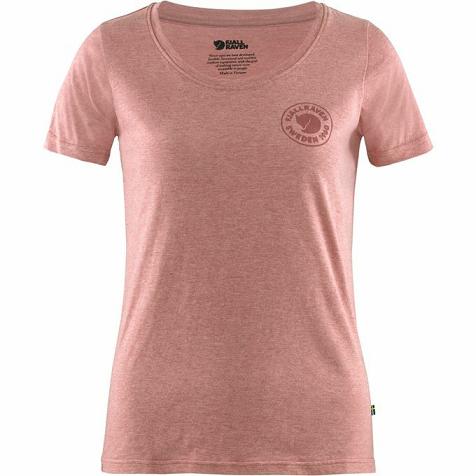 Fjallraven Women 1960 Logo T-Shirt Red PH135799 Philippines